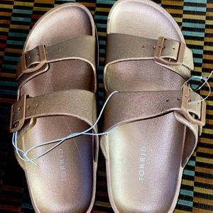 NWT Rose Gold Sandals